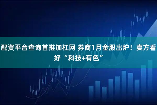 配资平台查询首推加杠网 券商1月金股出炉！卖方看好 “科技+有色”